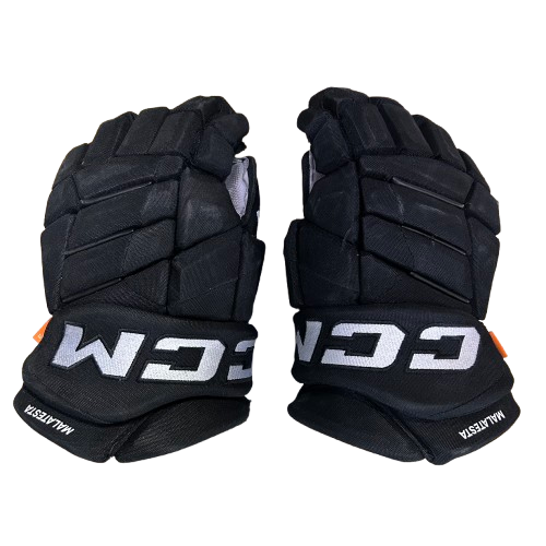 CCM HGJS #5 - Gants de hockey Pro Stock d'occasion (noirs)